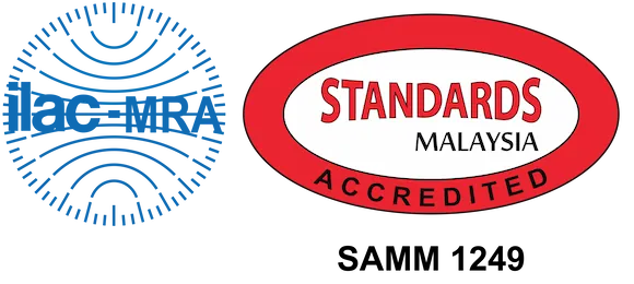 ILAC-MRA & Standards Malaysia Accredited — SAMM 1249